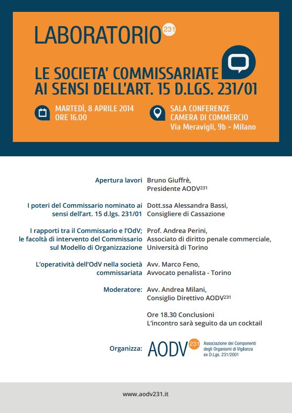 Le società commissariate ai sensi dell´art. 15 D.Lgs. 231/01